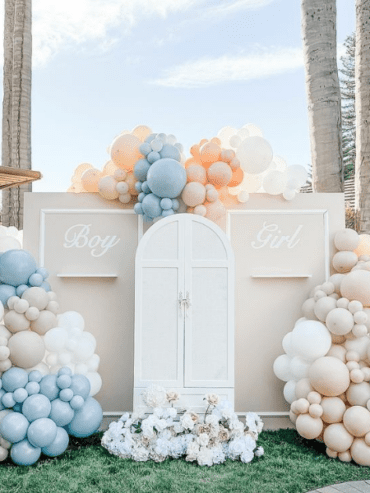 baby shower table setup and décor in Dubai