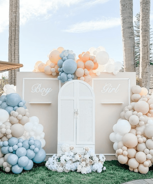 baby shower table setup and décor in Dubai