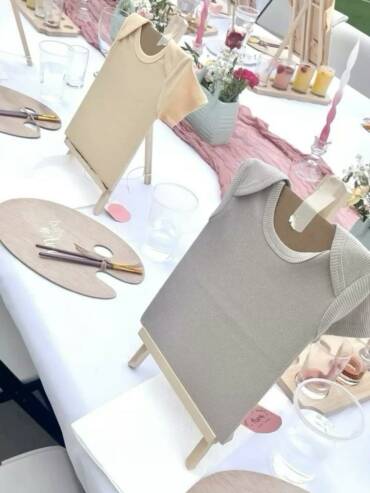 baby shower table setup and décor in Dubai