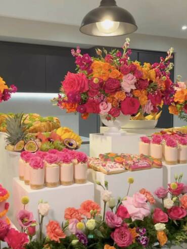 baby shower table setup and décor in Dubai