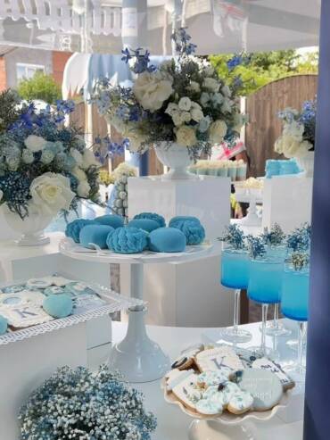 baby shower table setup and décor in Dubai