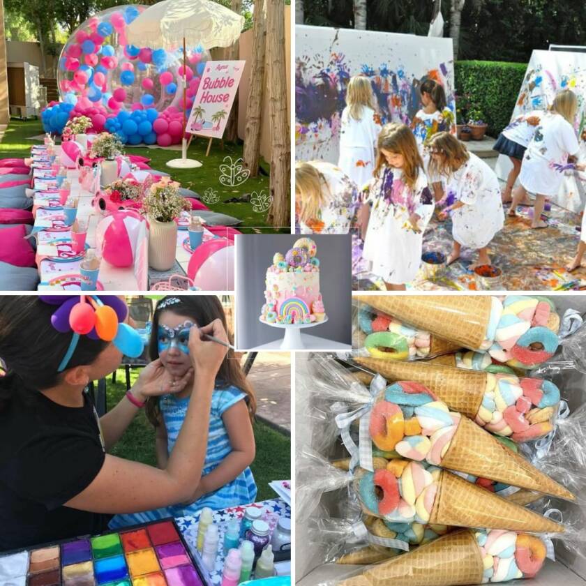 kids birthday event planners Dubai with balloon decor